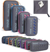 BAGAIL Camping Towel with EVA Case, Compact & Ultra Soft Microfiber Travel Towel - Super Absorbent & Lightweight Quick Dry Towels for Sports, Beach, Gym, Backpacking, Hiking and Yoga