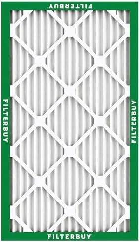 Filterbuy 14x30x1 Air Filter MERV 8 Dust Defense (2-Pack), Pleated HVAC AC Furnace Air Filters Replacement (Actual Size: 13.88 x 29.88 x 0.75 Inches)