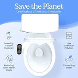 FSA/HSA Eligible Clear Rear Bidet Attachment for Toilet – Toilet Bidet with Dual Self-Cleaning Nozzles, Adjustable Spray Pressure, Easy Installation, Hygienic Bathroom Accessory