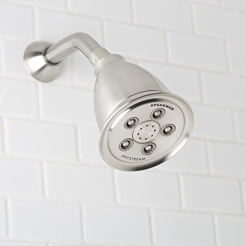 Speakman, Brushed Nickel S-2005-HB-BN Hotel Anystream High Pressure Shower Head-2.5 GPM Adjustable Replacement Bathroom Showerhead