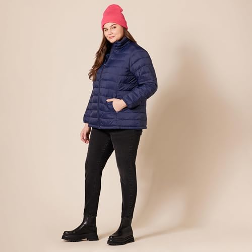 Amazon Essentials Women's Lightweight Water-Resistant Packable Puffer Jacket (Available in Plus Size)