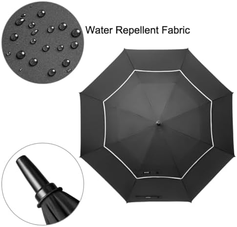 G4Free 47/54/62/68 Inch Automatic Open Golf Umbrella Oversize Extra Large Double Canopy Vented Windproof Waterproof Stick Umbrellas
