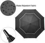 G4Free 47/54/62/68 Inch Automatic Open Golf Umbrella Oversize Extra Large Double Canopy Vented Windproof Waterproof Stick Umbrellas
