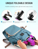 Greatever Full Face Snorkel Mask, Snorkeling Gear for Adults with Latest Dry Top Breathing System and Detachable Camera Mount, Foldable Snorkel Mask Adult, Snorkels Anti-Fog & Anti-Leak