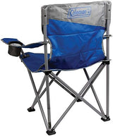 Coleman Big-N-Tall Quad Chair with Cup Holder & Side Pocket, Water-Resistant Oversized Camping Chair Supports up to 600lbs, Great for Tailgating, Camping & Outdoor Use, Carry Bag Included