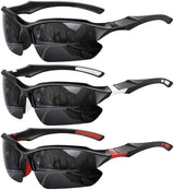 XVXV Polarized Sports Sunglasses for Men - UV Protection Half Frame Sun Glasses for Running Fishing