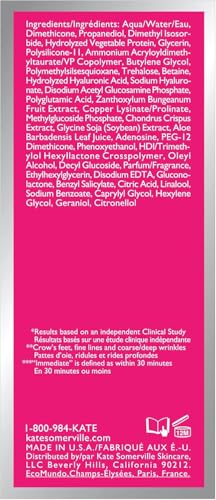 Kate Somerville Wrinkle Warrior | 2-In-1 Plumping Moisturizer + Face Serum | Instantly Hydrates & Smooths Skin | 1.7 Fl Oz