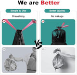 Portable Toilet Bags Drawstring 8 Gallon ，Camping Toilet Bags Toilet Trash Bags Leak-Proof, Waste Bags for Camping, Hiking, Traveling,Emergency, Outdoor Activities