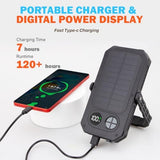 LED Camping Lantern Rechargeable, 10000mAh Portable Camping Lights up to 120+ Hours, 12 Light Modes, Dimmable, LCD Digital Display, Waterproof, Camping Essentials for Power Outages, Emergency