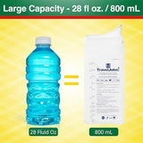 Resealable Disposable Urinal for All Genders, Adults, and Children (18 Pack) Designed for Emergencies, Travel, Camping, Long Car Rides and More - 28oz/800ml Capacity (TJ1N-C)