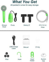 innhom Portable Shower Camping Shower Outdoor Camp Shower Pump, Electric Rechargeable Portable Camping Shower, Powered by Rechargeable Battery
