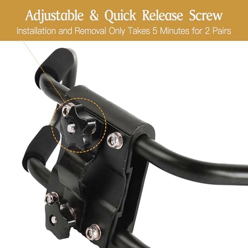 Kayak Roof Rack for 2 Kayaks Carrier, Kayak J Bar Hooks Roof Mount Racks for Universal Cars, SUV, Truck, Set of 4