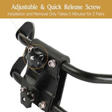 Kayak Roof Rack for 2 Kayaks Carrier, Kayak J Bar Hooks Roof Mount Racks for Universal Cars, SUV, Truck, Set of 4