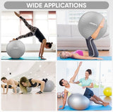 APEXUP Yoga & Pilates Ball - Anti Slip Heavy Duty Gym Ball for Fitness, Balance & Core Workout