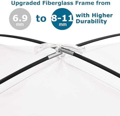 COMMOUDS Beach Tent Sun Shade for 3/4-5/6-7/8-10 Person, UPF 50+ Beach Sun Shelter Canopy Tent, Lightweight, Easy Set Up and Carry