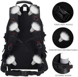 Nerlion 40L Hiking Backpack Travel Backpack for Men Women Camping Waterproof Outdoor Hiking Daypack Lightweight Backpack (Black)