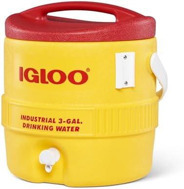 Igloo 385-431 400 Series Coolers, 3 gal, Red/Yellow