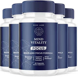 Mind Vitality Focus Brain Supplement to Boost Focus and Concentration & Avoid Mid-Afternoon Fatigue, Advanced Formula - Pack of 5(300 Capsules)