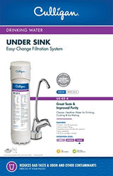 Culligan US Change Sink Drinking Water System with Dedicated Faucet and Premium Filter, EZ-4 (Best Filtration), Chrome