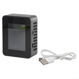 Oniissy 6 In 1 Air Quality Monitor,Detects PM2.5/PM10/TVOC, Air Quality Tester, Indoor Air Quality Detector, Air Pollution Meter For Home/Grow Tents/Offices (Black)