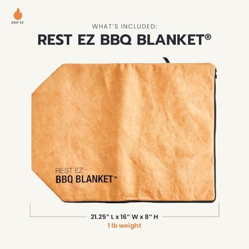 Rest EZ BBQ Blanket® - Insulated Meat Resting Bag for Moisture Retention and Tender BBQ - Heavy-Duty with Wide Mouth Design for Briskets, Pork Shoulders, Steaks