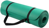 Yoga Mat, 1/2-Inch Extra Thick High Density Exercise Mat, Anti-Tear Exercise Yoga Mat with Carrying Strap, Suitable for Various Yoga Exercises