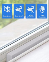 2Packs Air Conditioner Foam Tape with Adhesive, 1''X1''X 6.5 Ft Window Weather Stripping, High Resilience Ac Window Seal Kit Foam Insulation for Winter Summer (6.5ft X 2 Rolls, Grey)