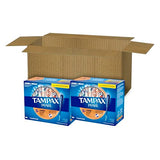 Tampax Pearl Tampons Super Plus Absorbency, With Leakguard Braid, Unscented, 50 Count x 2 Packs (100 Count Total) (Packaging May Vary)