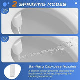 SAMODRA Ultra-Slim Bidet Attachment for Toilet - Self Cleaning Nozzle Hygienic Bidets for Existing Toilets with Adjustable Water Pressure Fresh Water Sprayer - Easy to Install