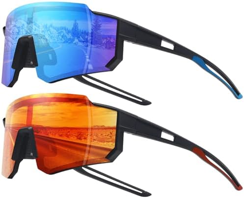 STORYCOAST Polarized Sports Sunglasses for Men Women,Driving Fishing Cycling Mountain Bike Sunglasses UV400 Protection