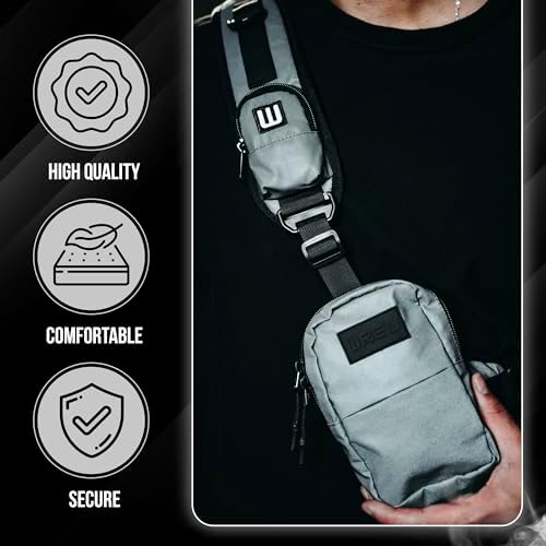 Mini Sling Bag for Men-Crossbody Bag with Shoulder Straps for Women-Multipurpose Keyholder Travel Backpack for Hiking