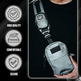 Mini Sling Bag for Men-Crossbody Bag with Shoulder Straps for Women-Multipurpose Keyholder Travel Backpack for Hiking