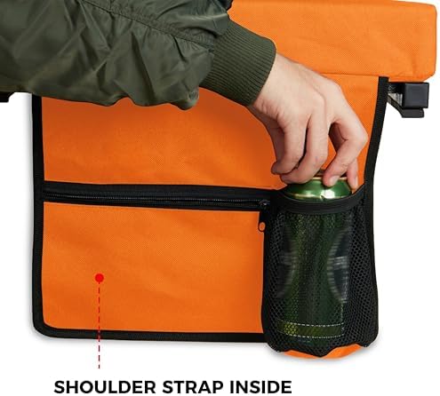 SPORT BEATS Stadium Seats with Back Support Bleacher Chairs with Back and Cushion Thick Padded Bleacher Seats Includes Shoulder Strap