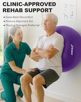 Trideer Extra Thick Yoga Ball Exercise Ball, 5 Sizes Gym Ball, Heavy Duty Ball Chair for Balance, Stability, Pregnancy, Quick Pump Included