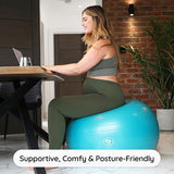 BABYGO® Birthing Ball for Pregnancy & Labor + Our Award Winning Book - Exercise, Birth & Recovery Plan, 5X Stronger Than a Yoga Ball with Eco Friendly Material