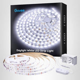 Govee White LED Strip Lights, Upgraded 16.4ft Dimmable LED Light Strip 6500K Bright Daylight White, Strong Adhesive, 300 LEDs Flexible Tape Lights for Mirror, Kitchen Cabinet, Bedroom, Christmas Decor