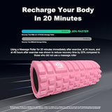 321 STRONG Foam Roller - Medium Density Deep Tissue Massager for Muscle Massage and Myofascial Trigger Point Release, with 4K eBook