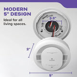 Kidde Hardwired Smoke & Carbon Monoxide Detector, AA Battery Backup Smoke Alarm, Interconnectable, LED Warning Light Indicators, 2 Pack