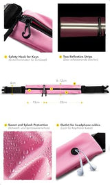 Fitgriff® Running Belt for Men & Women - Secure Jogging Pouch for Phone, Keys & Essentials - For All Cell Phones