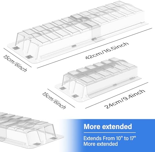 Sideways Vent Extender for Under Furniture, Air Floor Vent Deflector Fits Vents 3" - 6" Wide (2PCS)