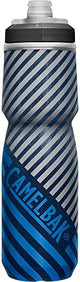 CamelBak Podium Chill Insulated Bike Water Bottle - Easy Squeeze Bottle - Fits Most Bike Cages - 24oz, Navy Stripe