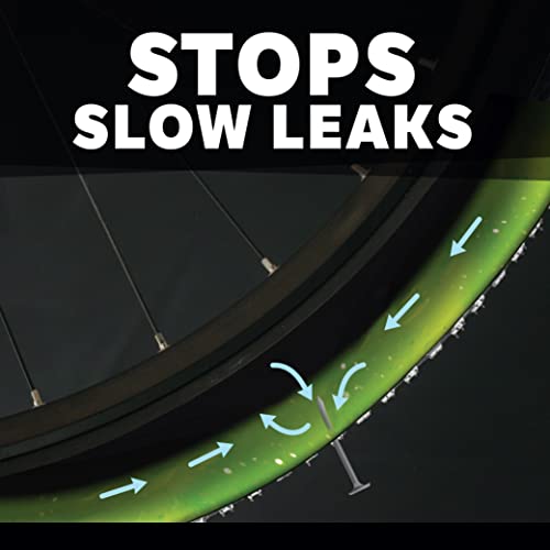 Slime 10204 Bike Tube Puncture Repair Sealant with Pump, Prevent and Repair, suitable for all Bicycles, 1 Gallon bottle