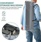 YITAHOME 2 Pcs Camping Cots w/Mattress Portable Lounge Chair Outdoor Folding Cot Heavy Duty 575 LB Capacity 1200D Oxford w/Carry Bag Travel Camp Bed for Camping, Office, Traveling, Black