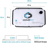 7lb, 10lb, 15lb Refillable Reusable Ice Pack – Stays Cold for Up to 5 Days – Non-Toxic, Leakproof, and Suitable for Potable Drinking Water – Built Tough, Rolls Up for Easy Storage