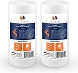 Aquaboon 5 Micron 10 x 4.5 Well Water Sediment Filter Replacement Whole House Water Filter Cartridge Compatible with DGD-5005, WFHD13001B, 2-Pack