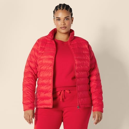Amazon Essentials Women's Lightweight Water-Resistant Packable Puffer Jacket (Available in Plus Size)