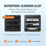 VEVOR 12-Inch Exhaust Fan with Temperature Humidity Controller, 940 CFM, 10-Speed Adjustable, ETL Listed, Black