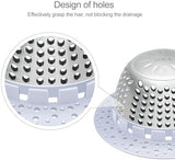 LEKEYE Shower Drain Hair Catcher/Bathtub Drain Cover/Drain Protector for Pop-Up & Regular Drains(Light Blue)