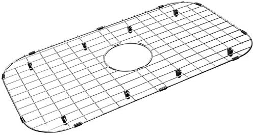 Serene Valley Sink Protector Grid 26-1/16" x 14-1/16", Centered Drain with Corner Radius 3-1/2", 304 Stainless Steel Material NLW2614C