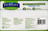 FitRight Aloe Quilted Heavyweight Personal Cleansing Cloth Wipes, Unscented, 576 Count, 8 x 12 inch Adult Large Incontinence Wipes